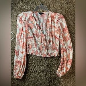 Express women’s coral blouse